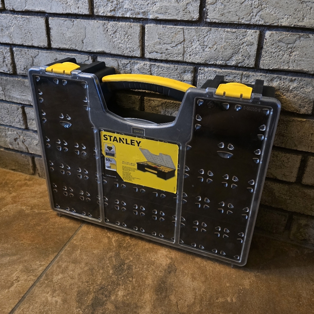 Black | STANLEY | 10-Compartment Deep Pro Organizer